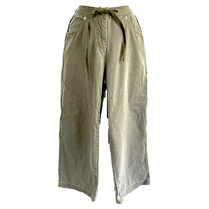 Sundance Women’s Pants Grey Brown Size 8 Khaki 5-pocket Cotton
